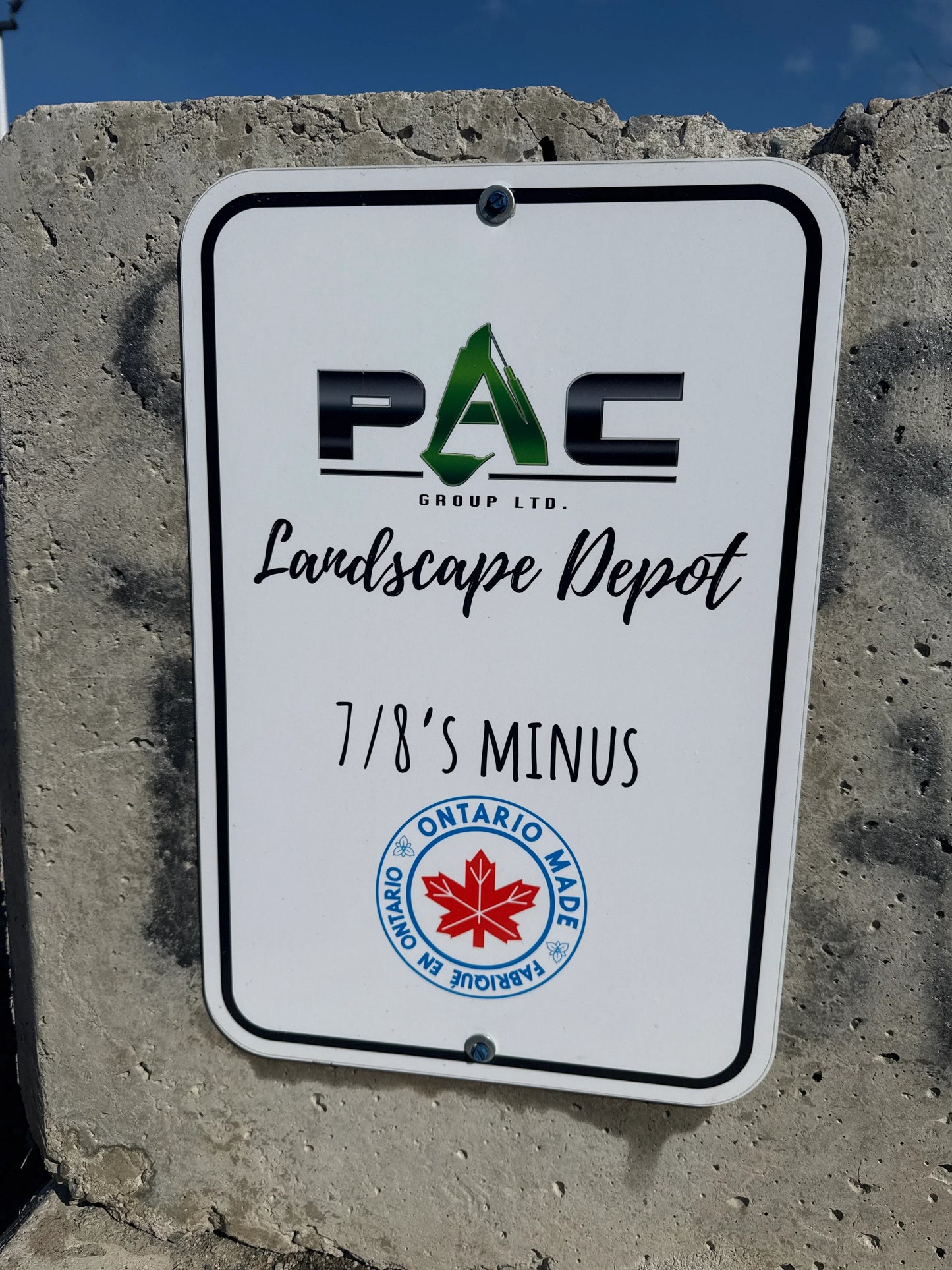 Granular A (7/8’s) for Landscaping Designs (per cubic yard) - PAC Group LTD