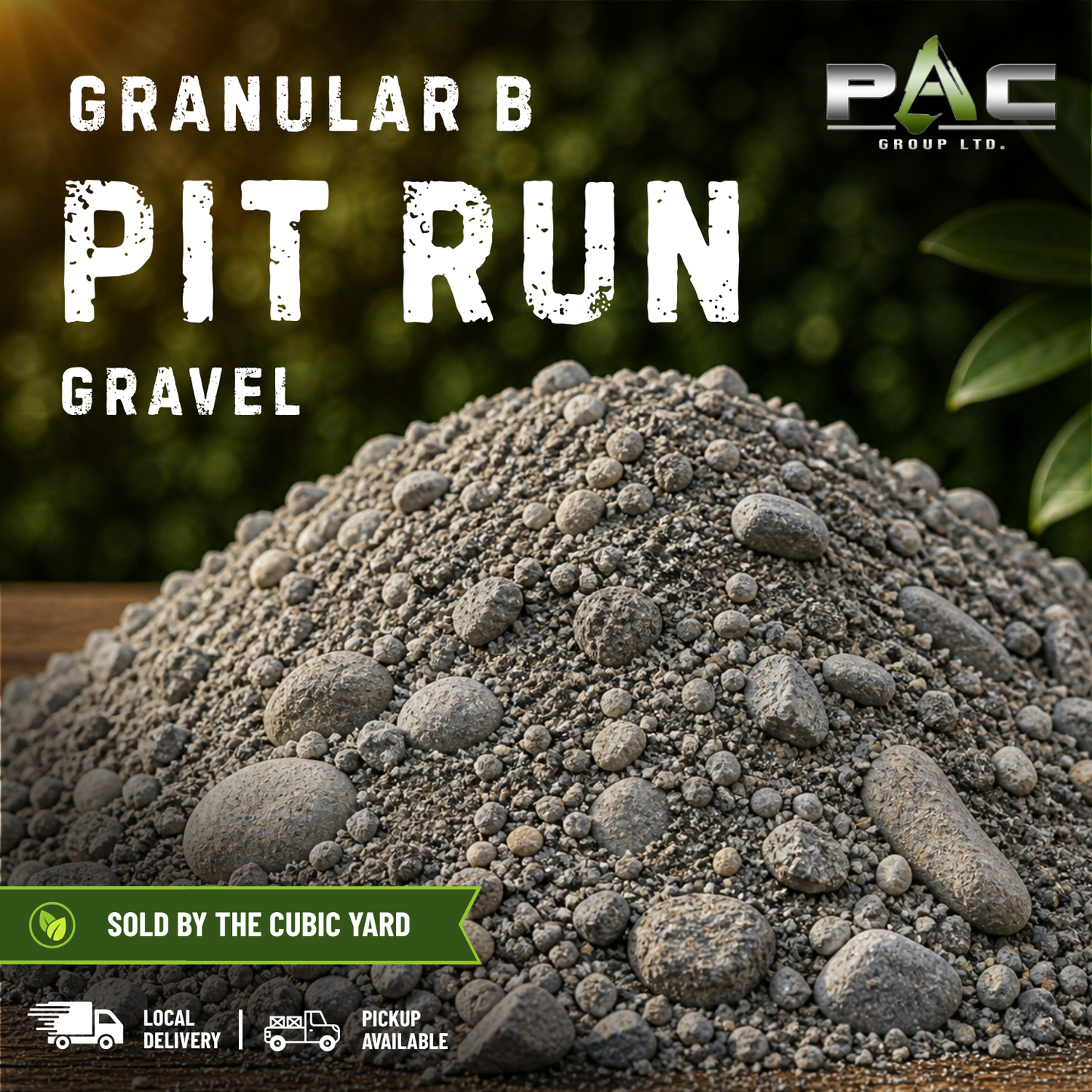 Granular B Pit Run Gravel (per cubic yard)